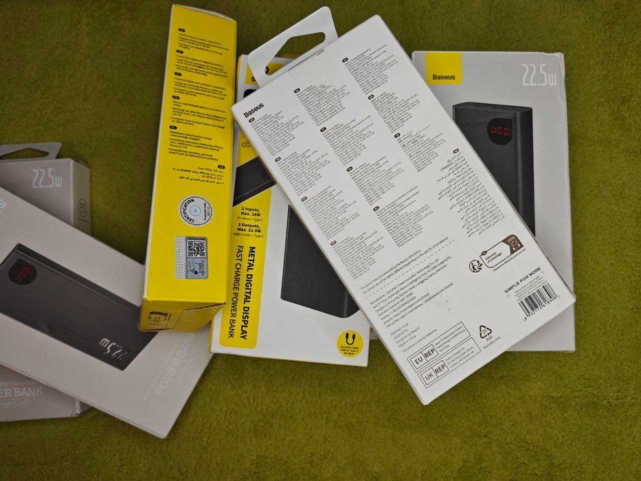 Power Bank Baseus 20000mAh 22.5W Adaman Павербанк, Повербанк