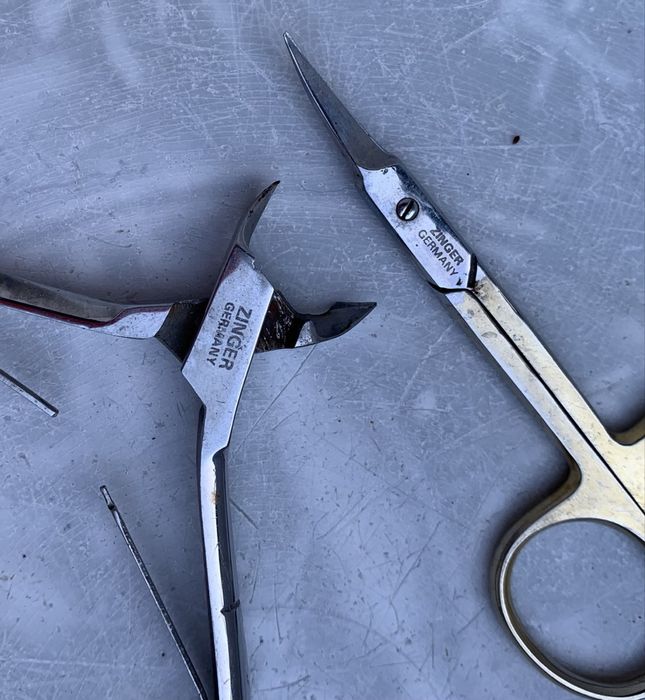 Маникюрные ножнички, на ножницы