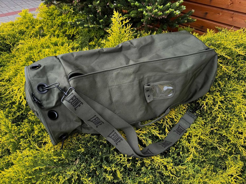 LEONE 1947 duża zielona torba sportowa commando 65L