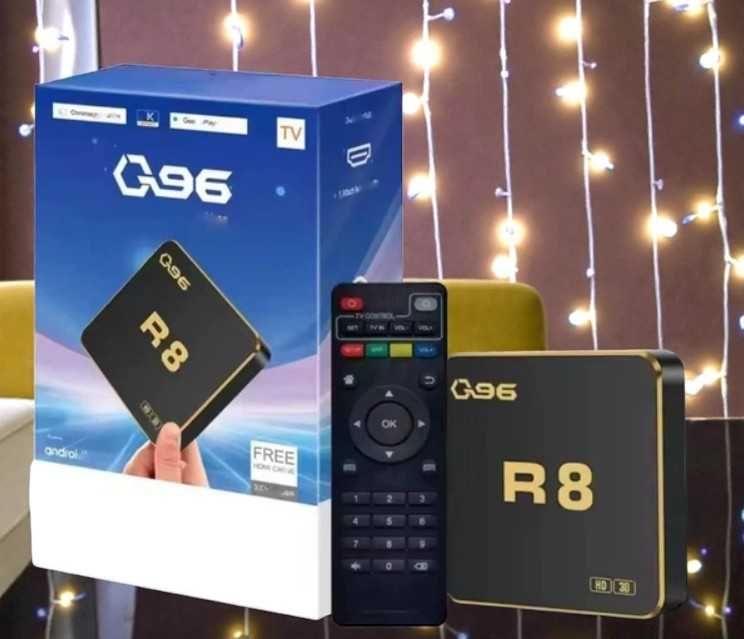 Смарт ТВ приставка Q96 R8 8/64 Allwinner H618 Android 12 Wi-Fi 6 4K
