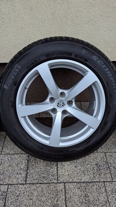 Felgi Porsche 18 Macan 5x112 opony całoroczne Pirelli