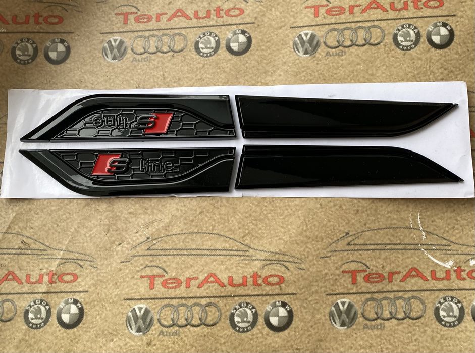 Накладка на крило двері емблема S-line S5 Audi A5 S5 8W B9 2016-2025