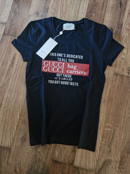 Nowa damska koszulka tshirt bawełniany  czarny s m slim Fit jakość met