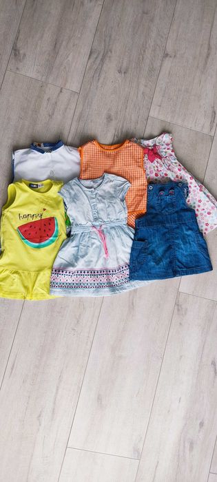 Zestaw sukienek letnich dla dziewczynki 80/86/92 Smyk/Kik/Lidl