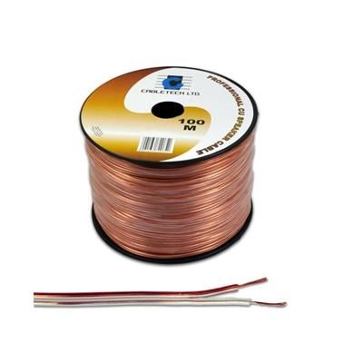 Kabel głośnikowy 2,5mm miedziany 100m Cabletech