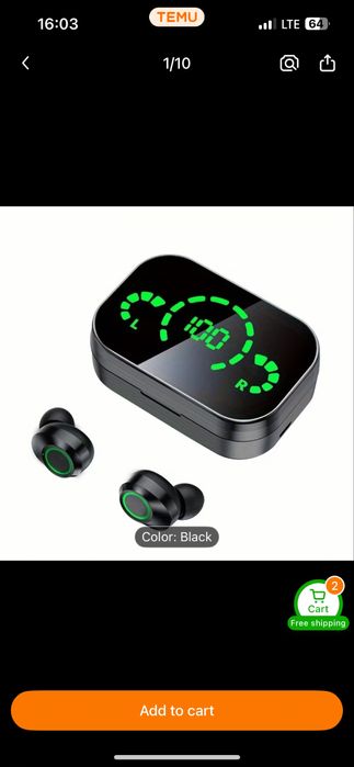 Бездротові спортивні TWS наушники навушники airpods з LED кейсом