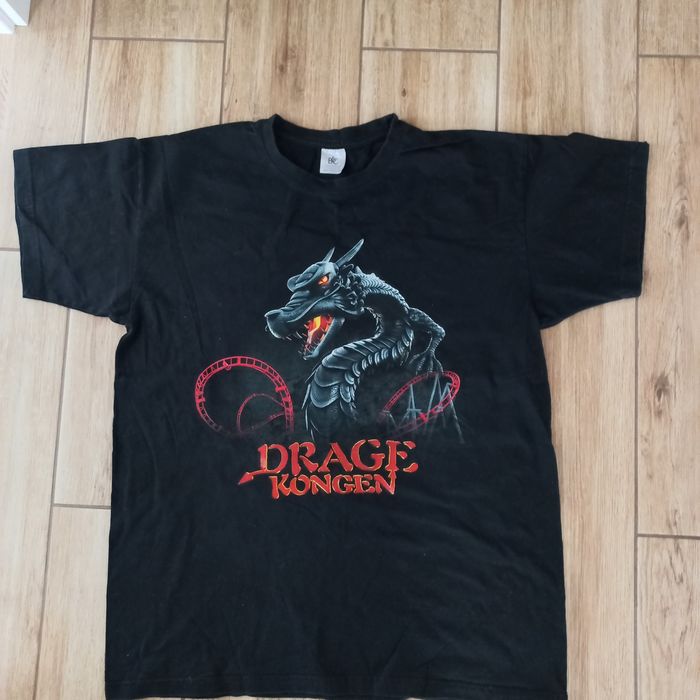 T- shirt  męski- czarna  koszulka-L