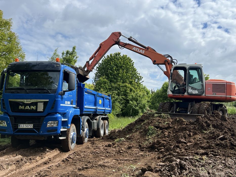 Usługi koparka-wywrotka-minikoparka-koparkoładowarka/transport/wykopy