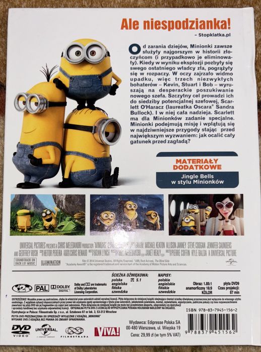 Dvd Minionki film