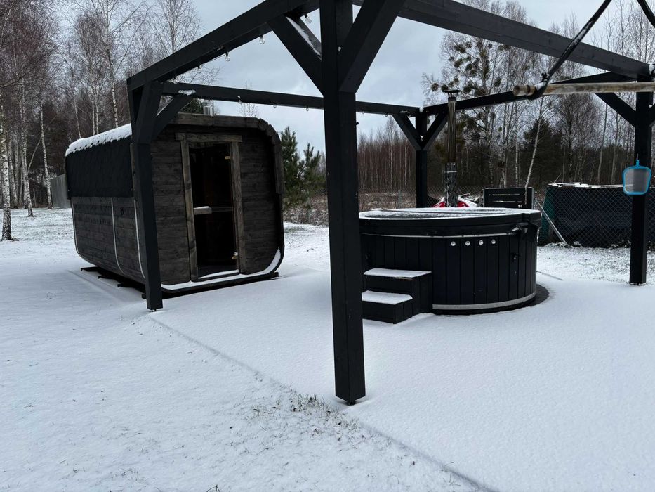 Domki Siemianówka Domek letniskowy Stary Dwór. Podlasie. BALIA  SAUNA