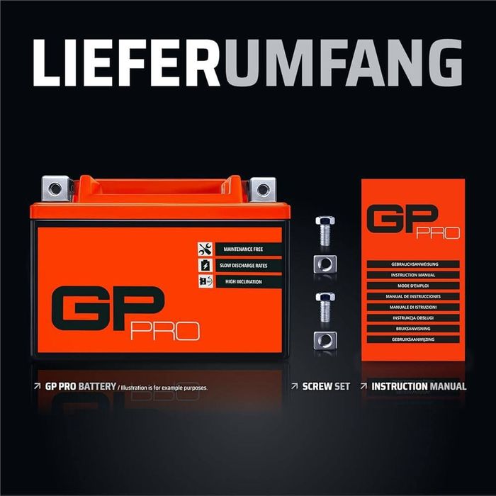Мотоакумулятор GP-PRO GTX4L-BS 12В 5Ah гелевий