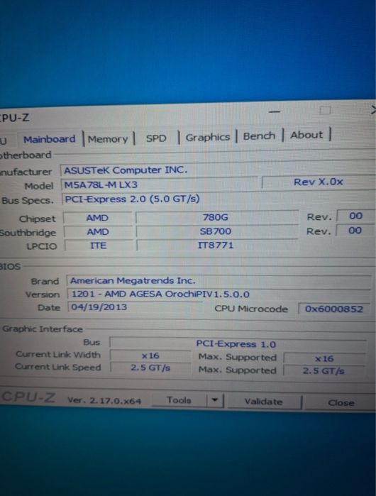 AMD FX 4300 + ASUS M5A78L-M LX3