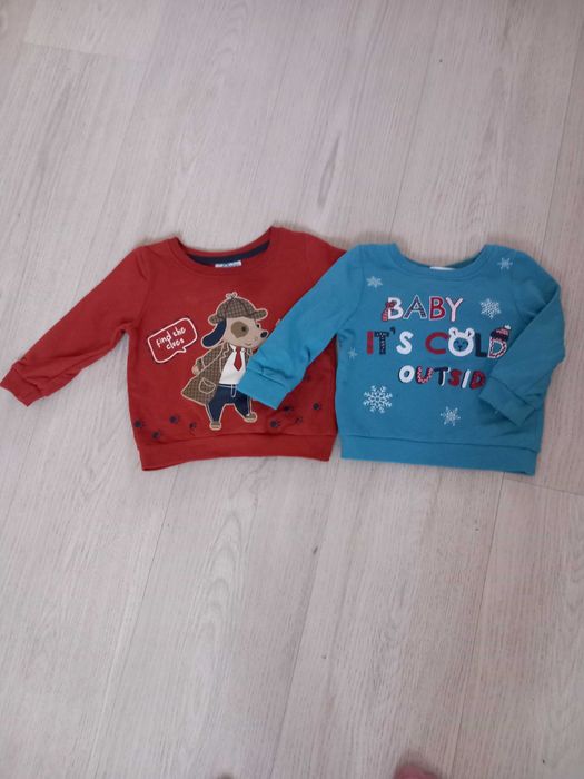 Dwie bluzy chłopięce w rozmiarze 74