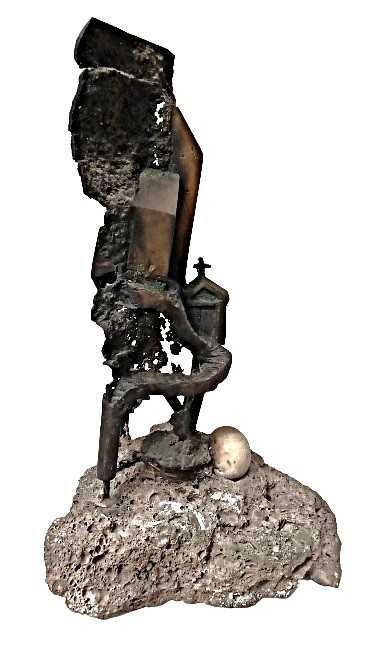 Escultura em Bronze e Rocha - Jérôme Danikowsk