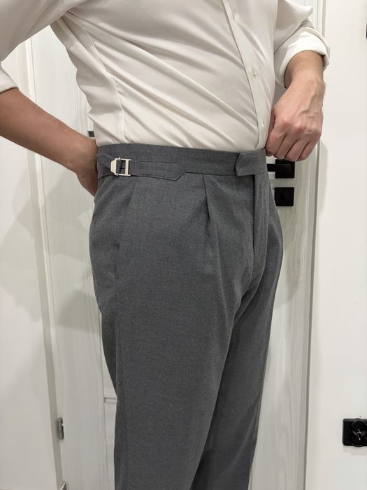 Spodnie sartorial zakladki regulatory boczne r. 52