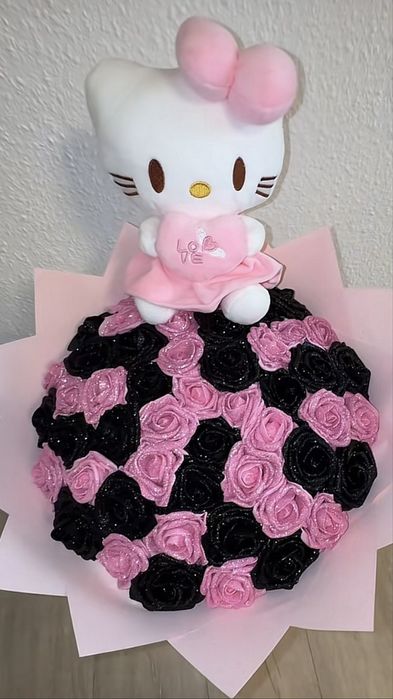 Букеты из атласной ленты. Подарок который не завянет