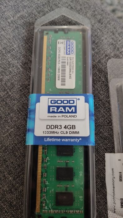 Pamięć RAM 8GB DDR3 GoodRAM Patriot 1600Mhz Pamięci RAM