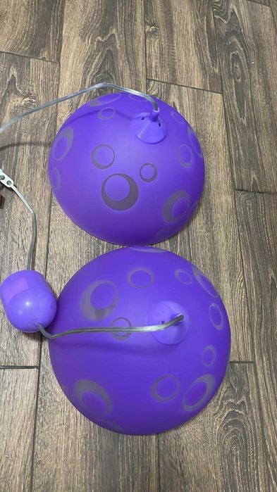 2 lampy ,wiszące fiolet