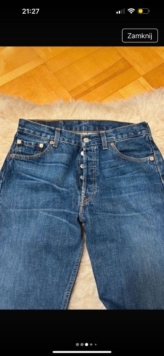 Spodnie jeansy Levi’s 501 wysoki stan M