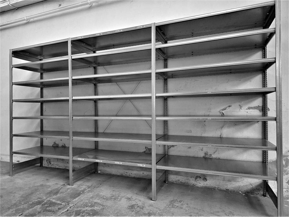 Regał Metalowy 62x220x400cm Półka Magazynowy Ocynk Garaż Piwnica Warsztat