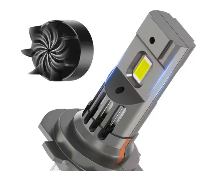 LED H7 e H4 6000Lm 200w ventilado