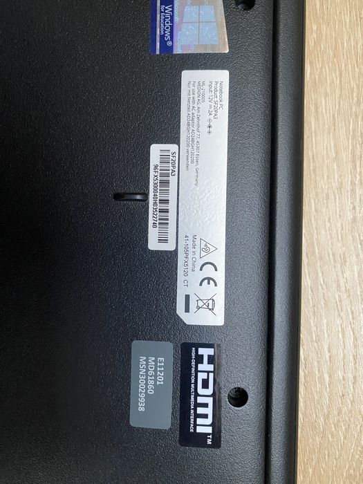 Ноутбук Medion E11201 (11.6, Celeron N3450 4x1.1GHz, 4gb, SSD 64gb)