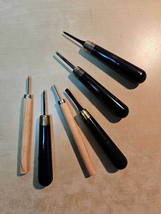 Rylce rzeźbiarskie, 6 sztuk