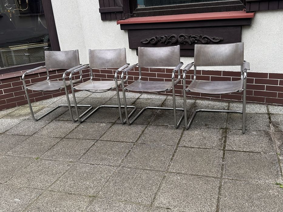 Mart Stam krzeslo s34 Bauhaus skóra