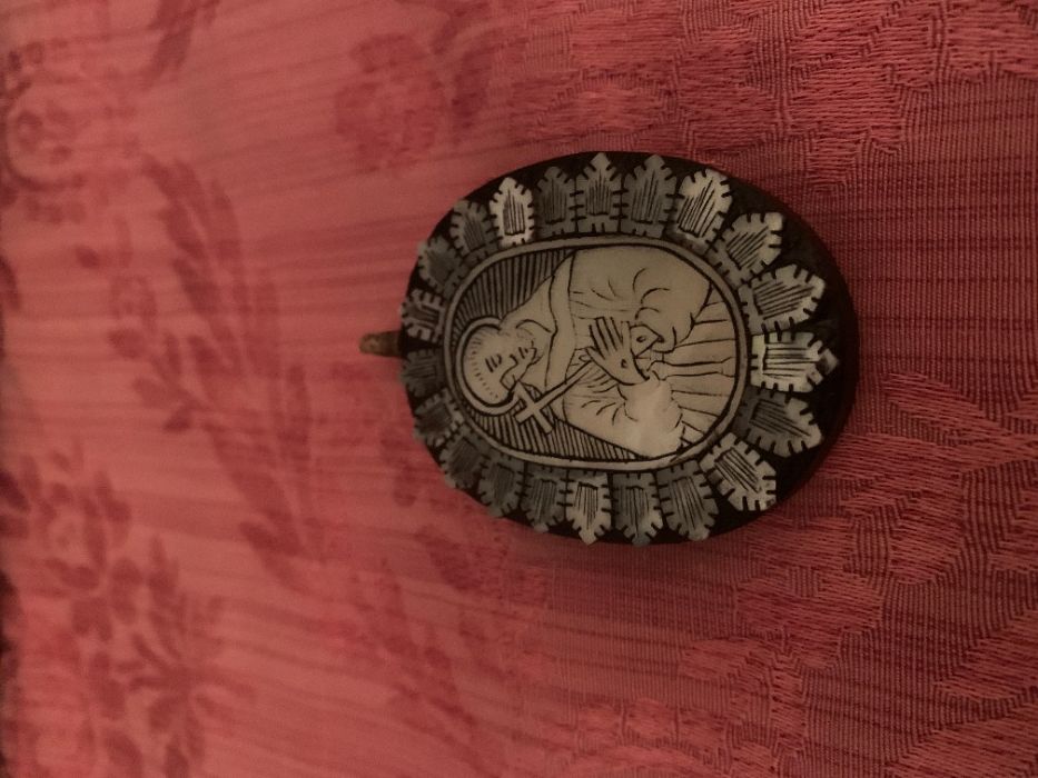 arte sacra medalhão S Francisco Assis