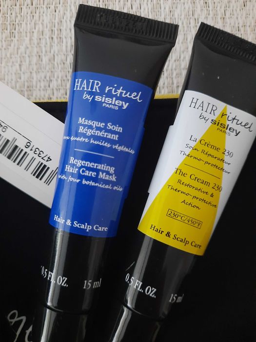 Sisley Hair Rituel - maska, szampon, la creme + kosmetyczka