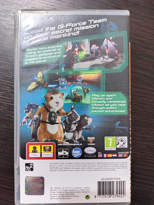 Disney G-Force Sony PSP