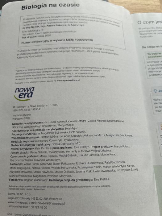 Podręcznik Biologia na czasie 2 zakres podstawowy