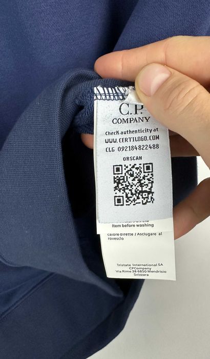 Bluza męska C.P Company crewneck casual granatowa r. S
