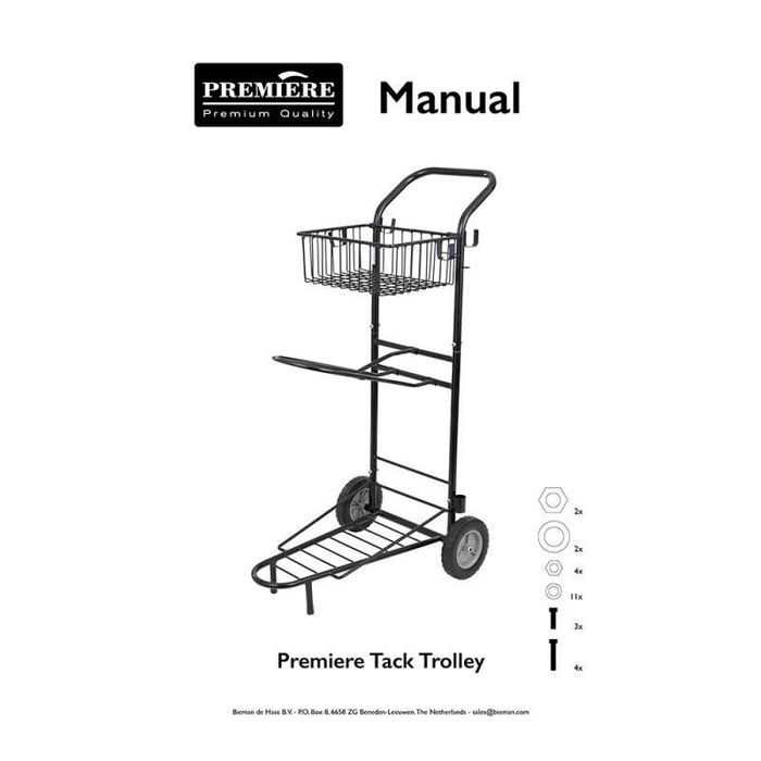 Carro para transportar material equestre.