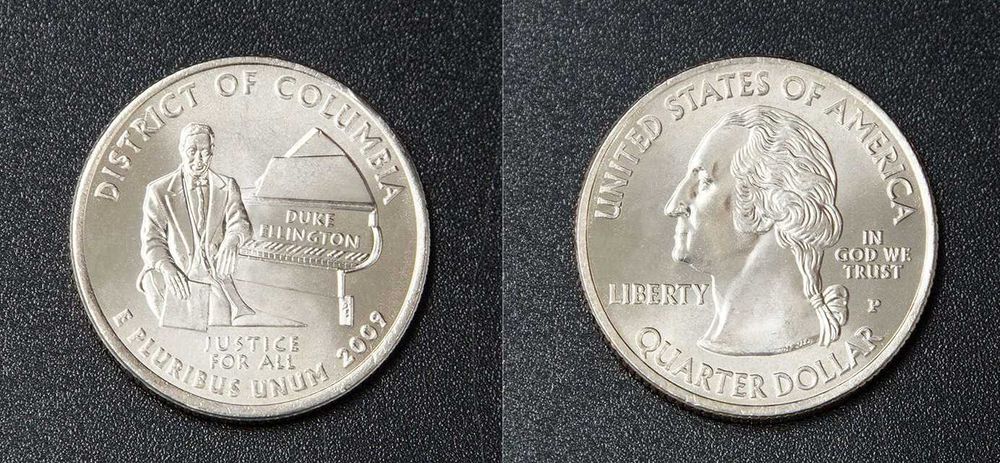 25 центов 'Штаты и территории США', набор из 6 монет, 2009