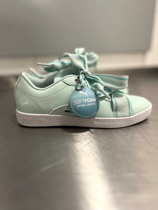 Puma softfoam turkusowe
