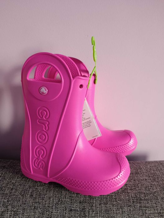 Чоботи крокси crocs С 12 18,5 см рожевий 29-30 розмір