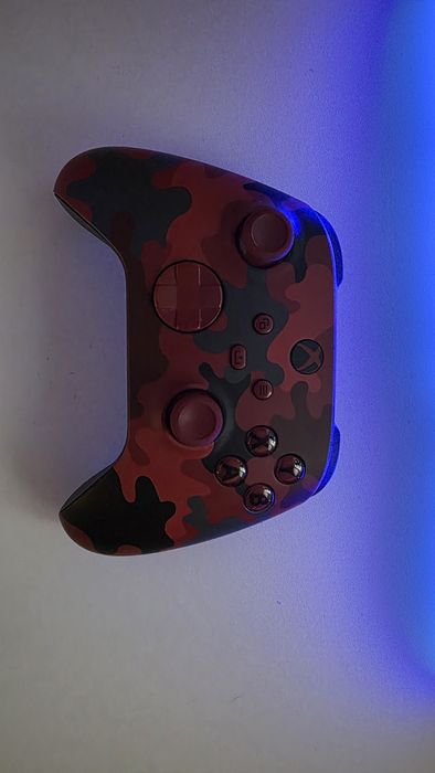 Kontroler pad Xbox | czerwone moro