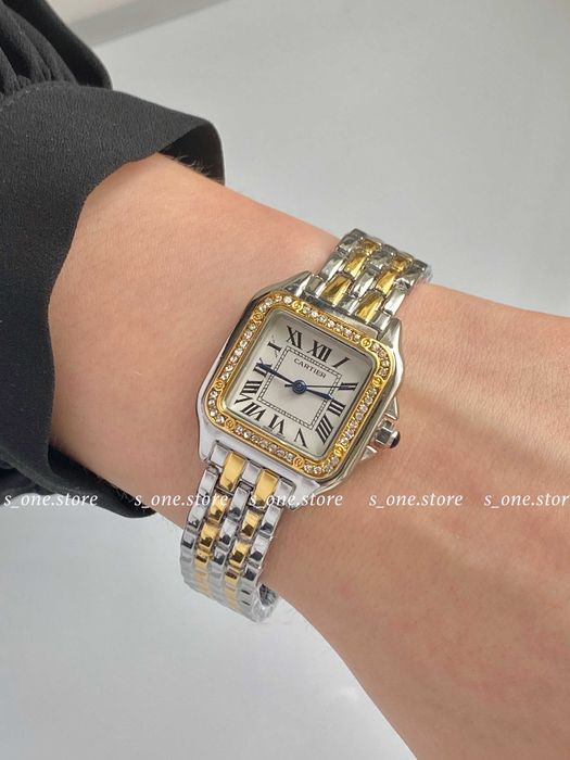 Жіночий годинник картьє, женские часы Cartier Panthere mini