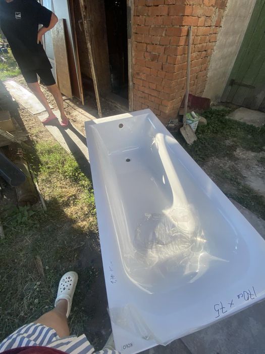 Ванна акрилова Kolo Rekord 170x75 см, біла, без ніжок
