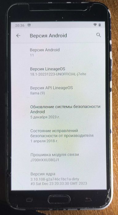 Смартфон Samsung J700H Android 11 3G
