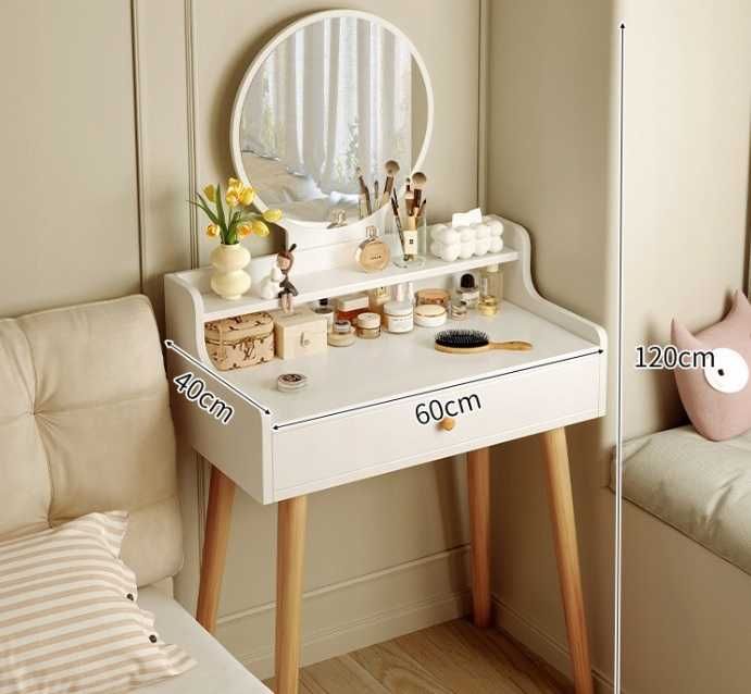 SZARA  Toaletka Kosmetyczna Z Lustrem + PUFA CA-27