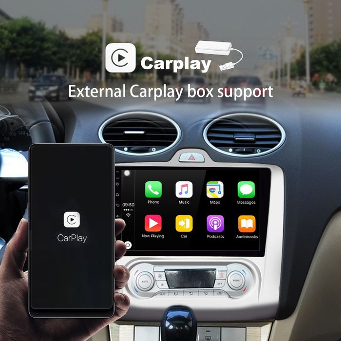 Rádio 2din Ford/Focus/Mk2 2004 a 2011 GPS e moldura 9' NOVO