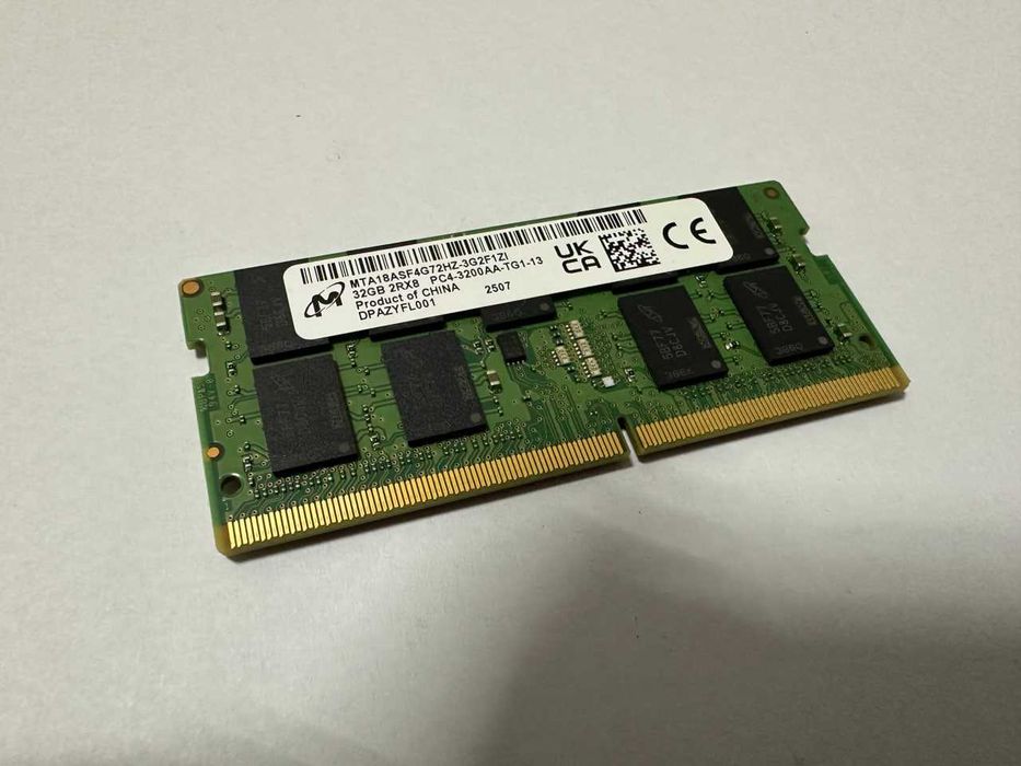 Нова оперативна пам'ять Micron 32GB SO-DIMM DDR4 3200MHz/NEW, гарантія 1 міс. ОПТ