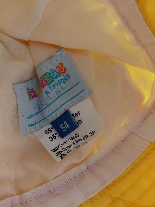 Conjunto bata, chapeu Peixinho Amarelo