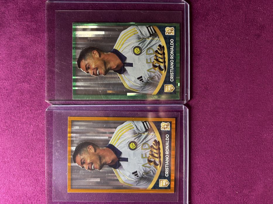 cromos especiais Cristiano Ronaldo parelelos panini fifa 365 2026