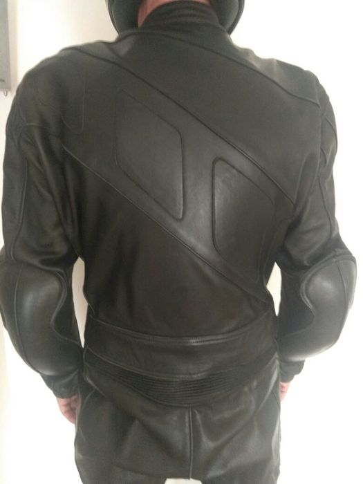 Kombinezon motocyklowy skorzany czarny firmy FLM rozmiar 54 L