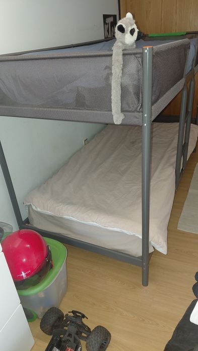 Beliches 90x200 cor cinza