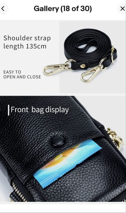 Сумка для телефону Crossbody phone bag leather