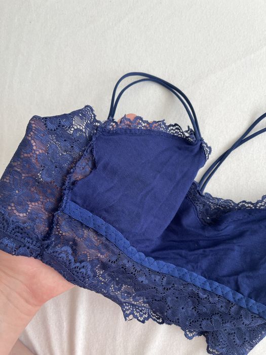 Koronkowy top stanik miękki bez fiszbin